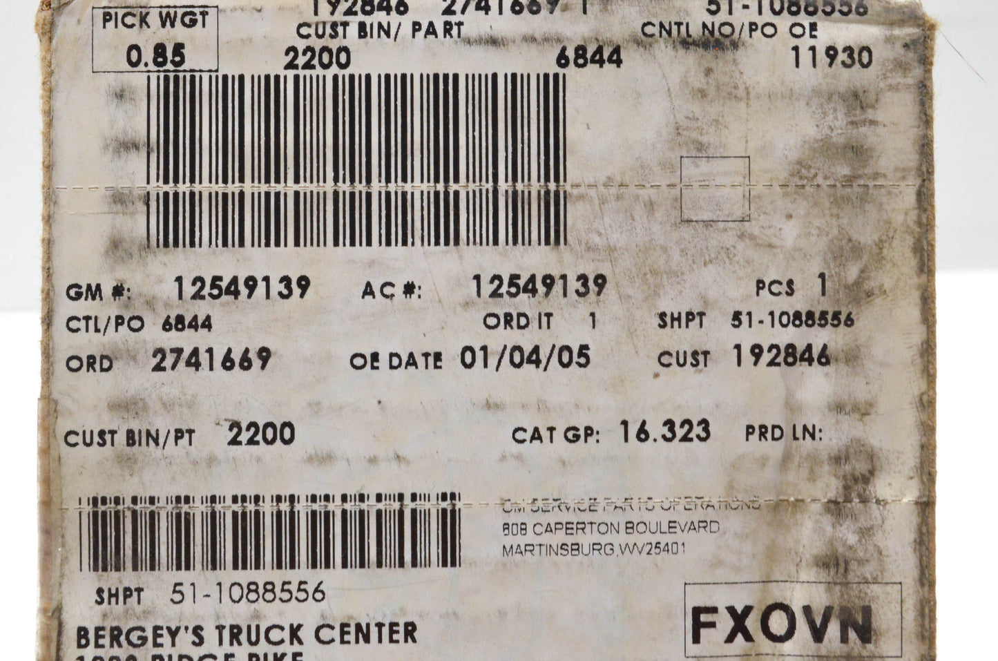 GM 12549139 Left Hand Strap Kit NOS
