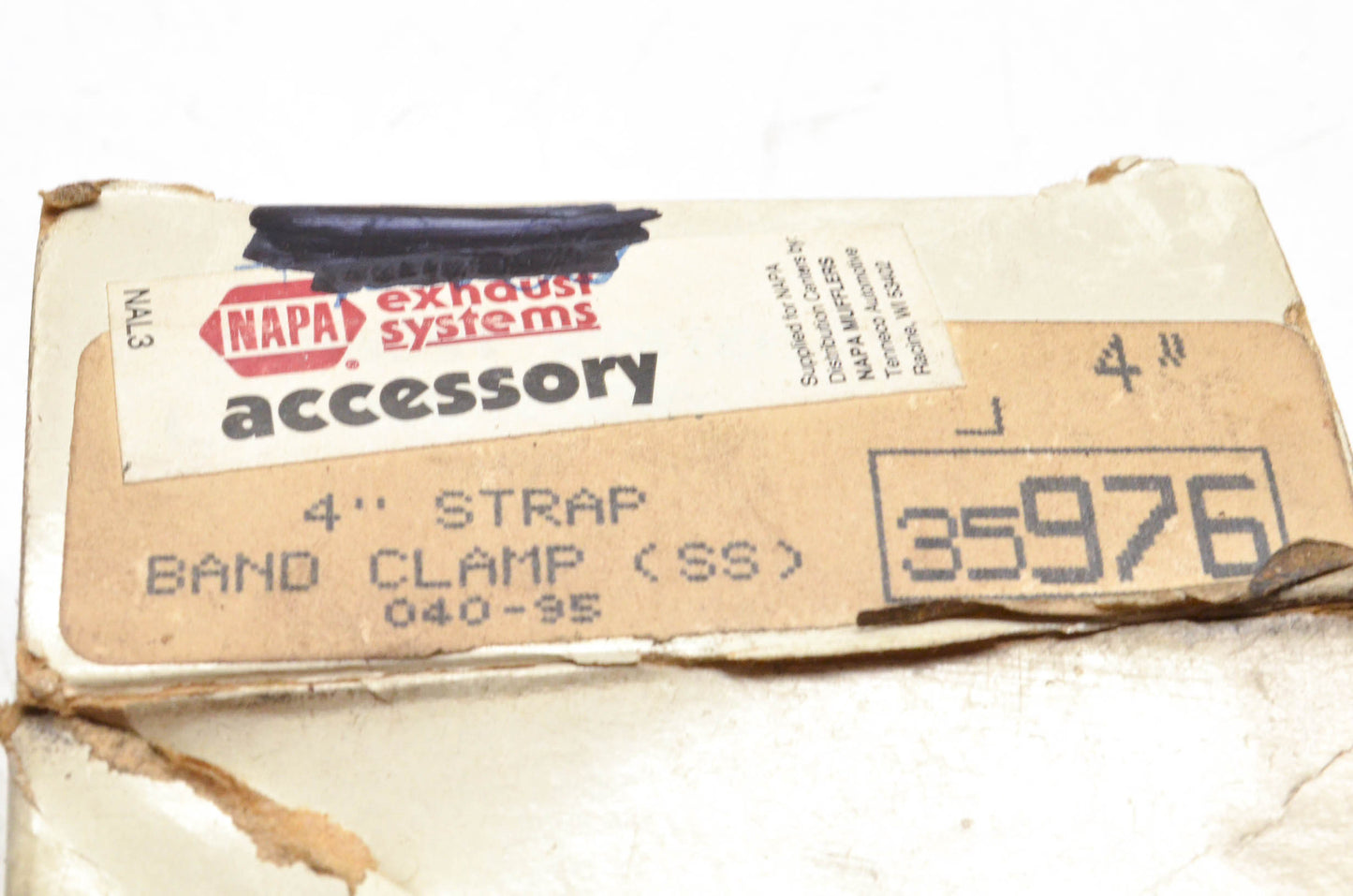 Napa 35976, 040-95 4" Band Clamp NOS
