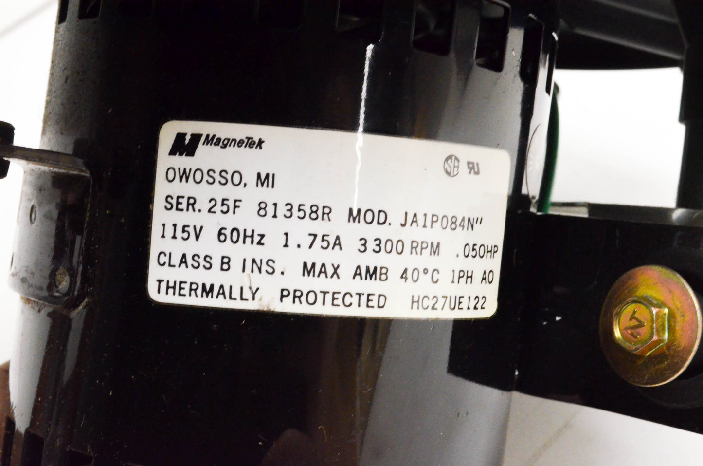 MagneTek JA1P084N Draft Inducer Blower Motor NOS