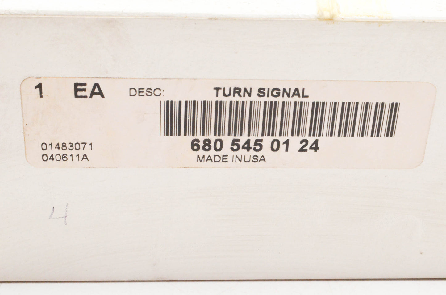 Grote 6805450124 Turn Signal Assembly NOS