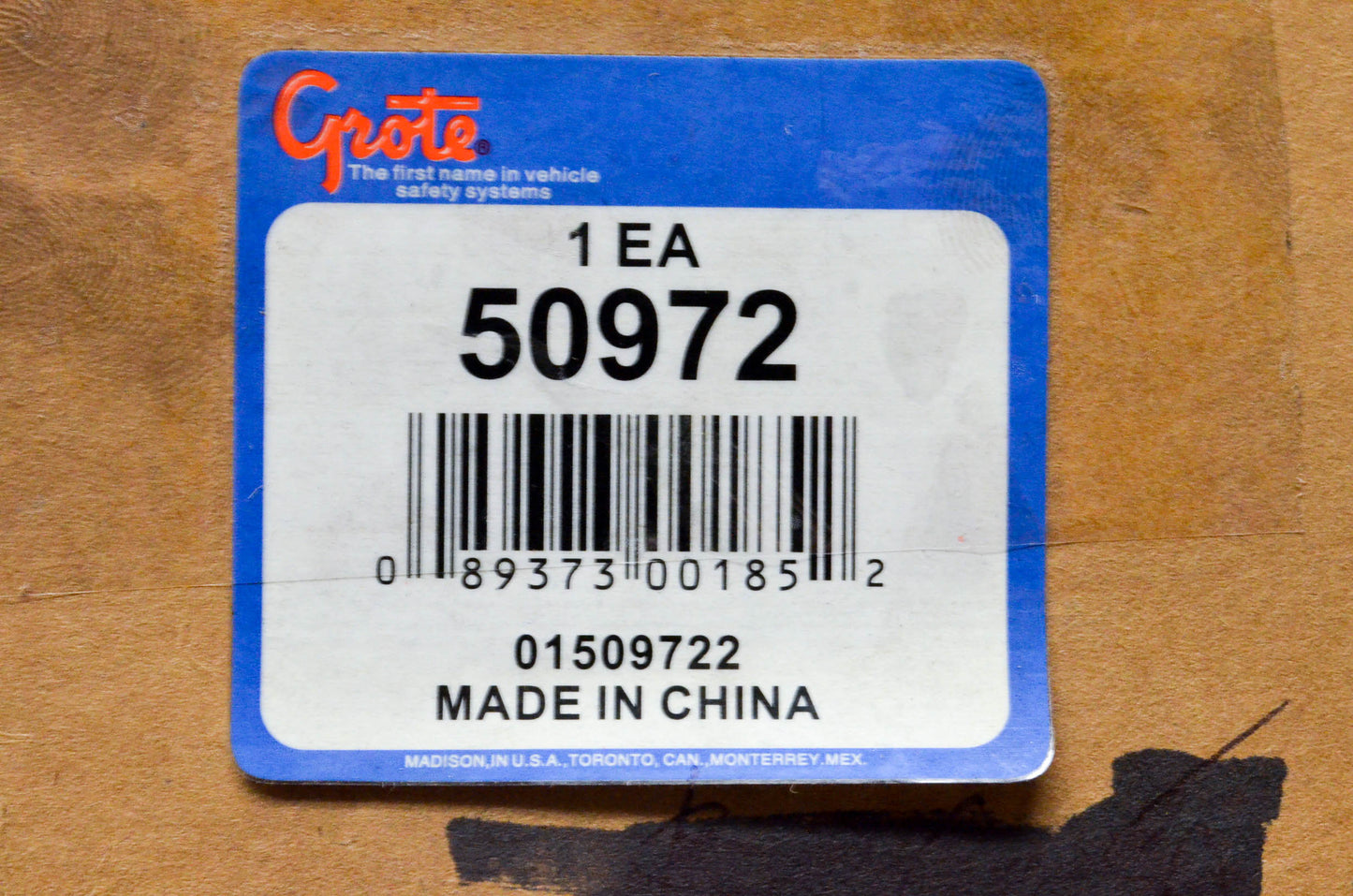 Grote 50972 Left Tail Light NOS
