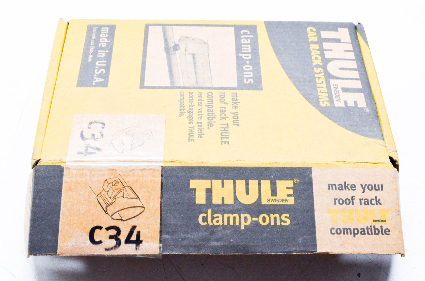 Thule C34 Car Rack Clamp On Kit NOS