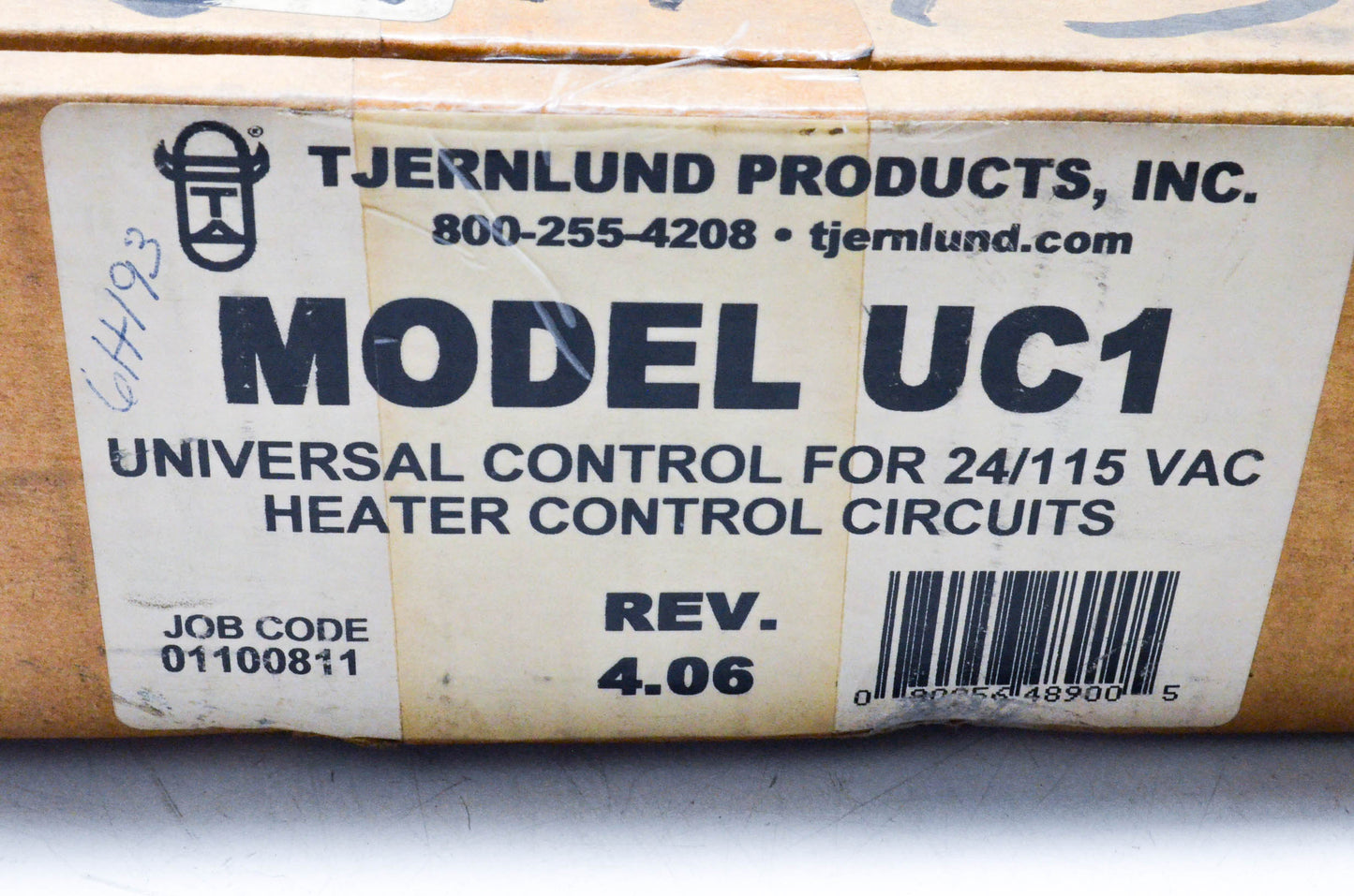 Tjernlund UC1, 01100811 Universal Control Assembly NOS