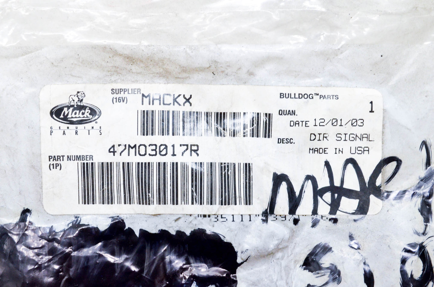 Mack 47MO3017R, 25160921, TL20300 Directional Signal Lamp Assembly