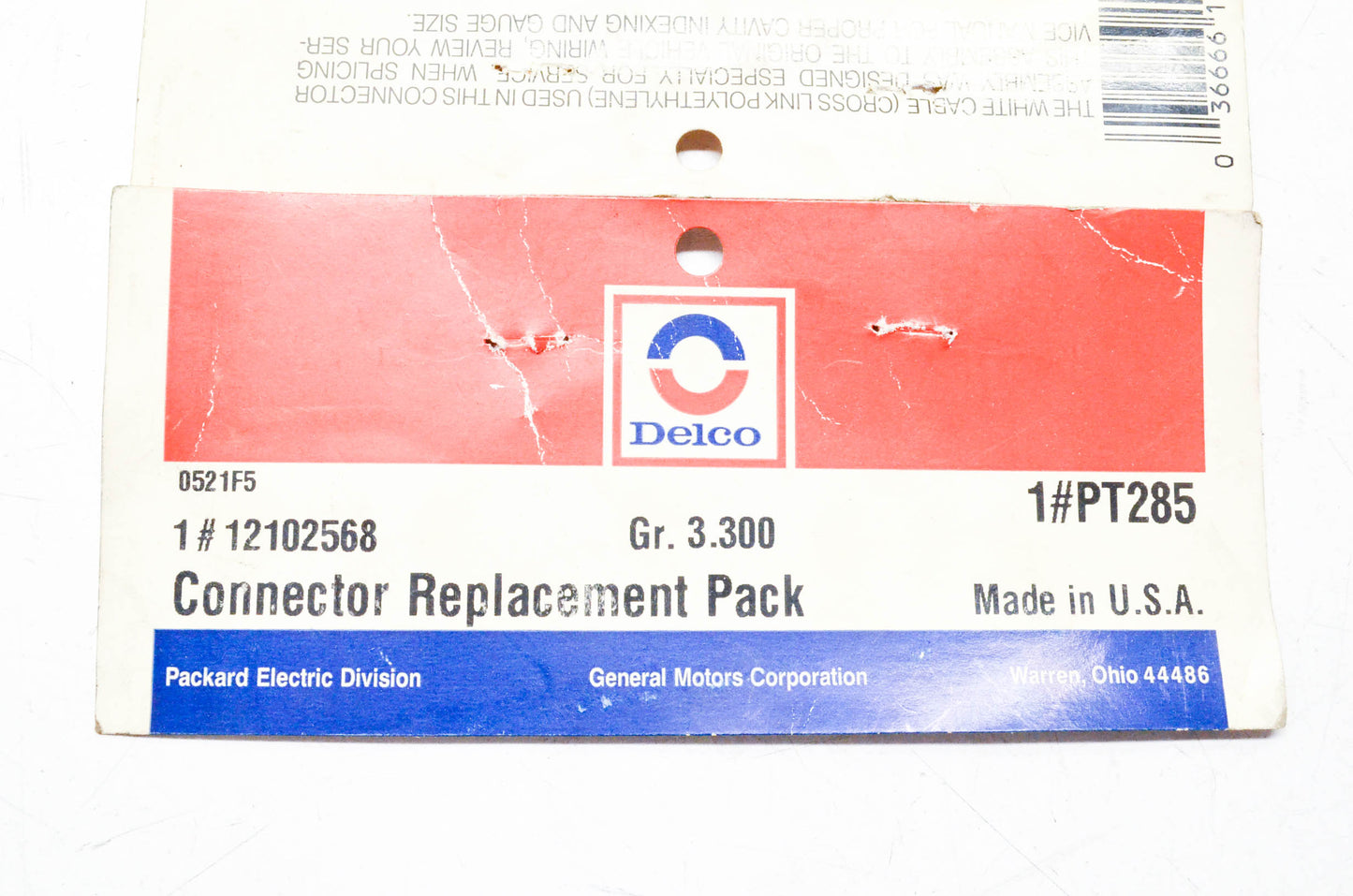 Delco PT285, 12102568 Connector Replacement Kit NOS
