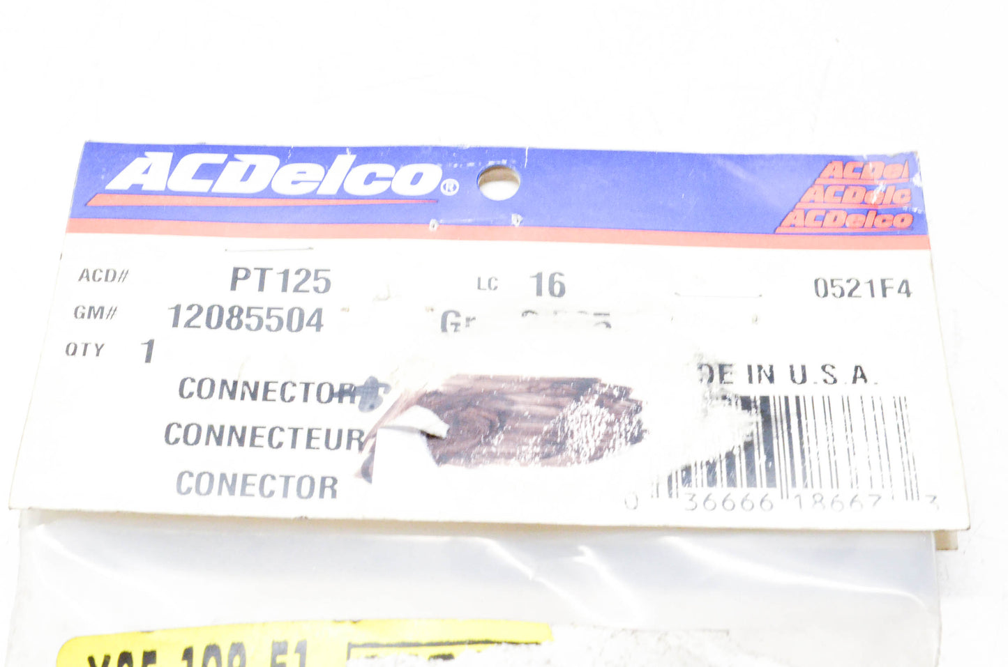 AC Delco PT125, 12085504 Multipurpose Pigtail Connector NOS