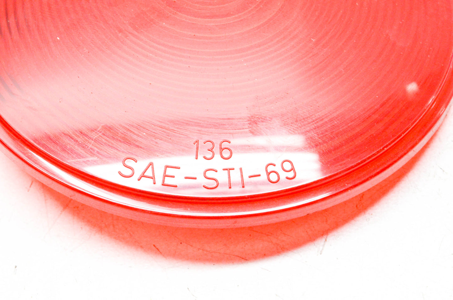 Sate-Lite 136, SAE-STI-69 4 1/4" Round Red Lens NOS