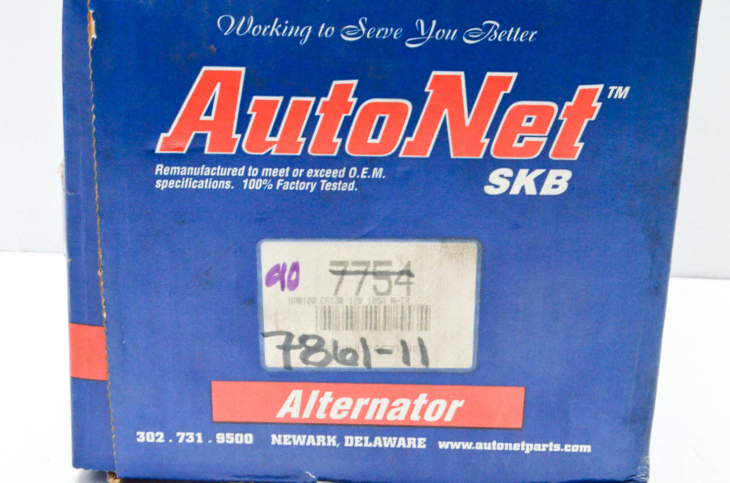AutoNet 7861-11, 7754 Remanufactured Alternator NOS