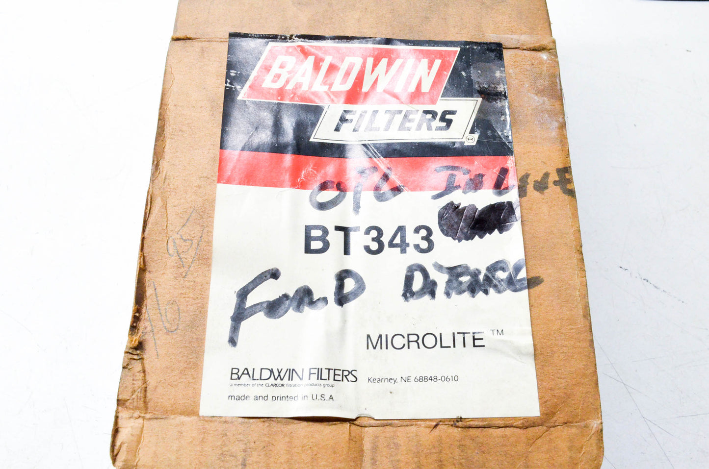 Baldwin Filters BT343 Oil Filter NOS