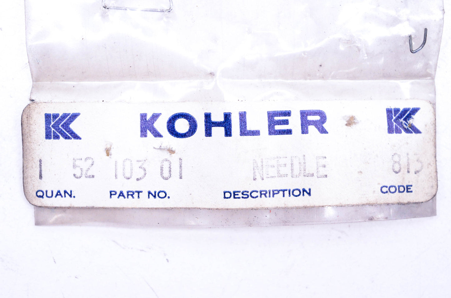 Kohler 5210301 Carburetor Adjustment Needle NOS