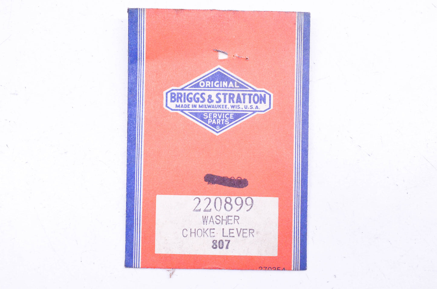 New OEM Briggs & Stratton 220899 Choke Lever Washers Qty 3 NOS