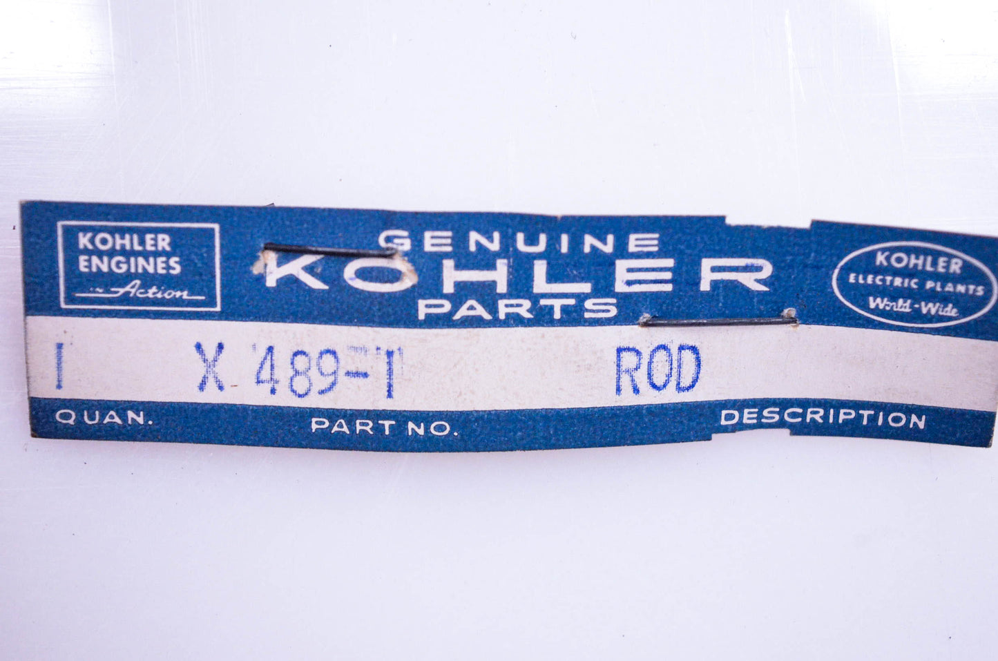 Kohler X 489-1 Push Rod NOS