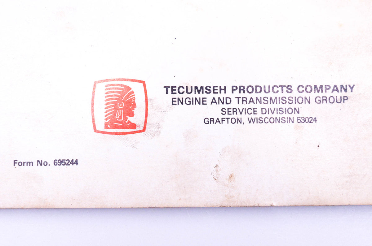 OEM Tecumseh 695244 Overhead Valve Engine Mechanic's Handbook
