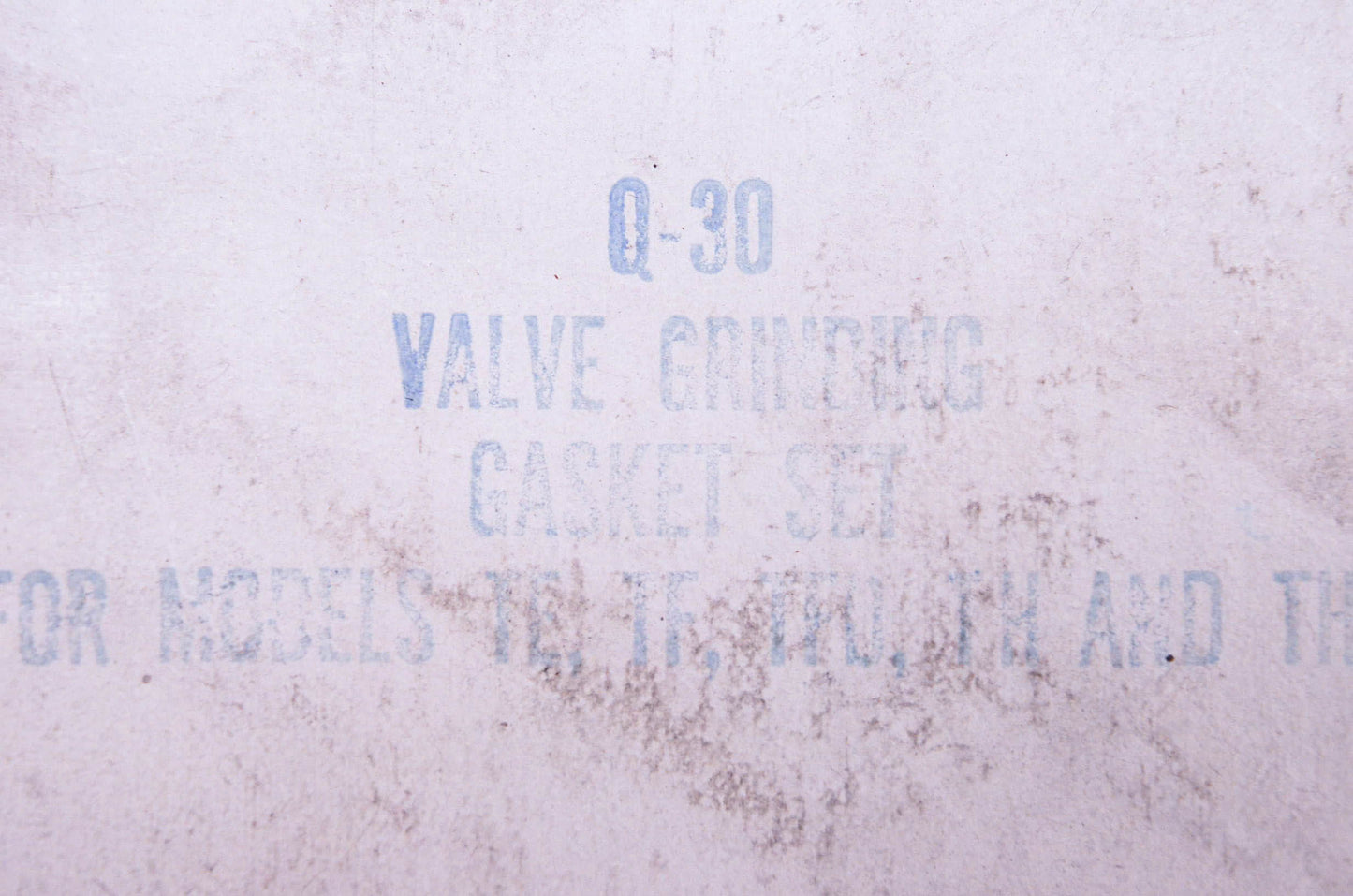 Teledyne Wisconsin Q-30 Valve Gasket Kit NOS