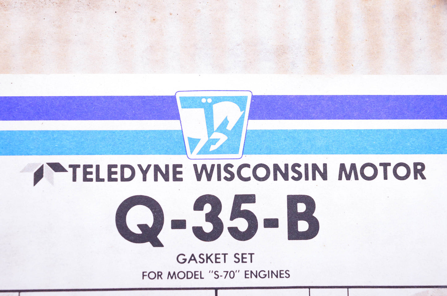 Teledyne Wisconsin Q-35-B S-70 Engine Gasket Kit NOS