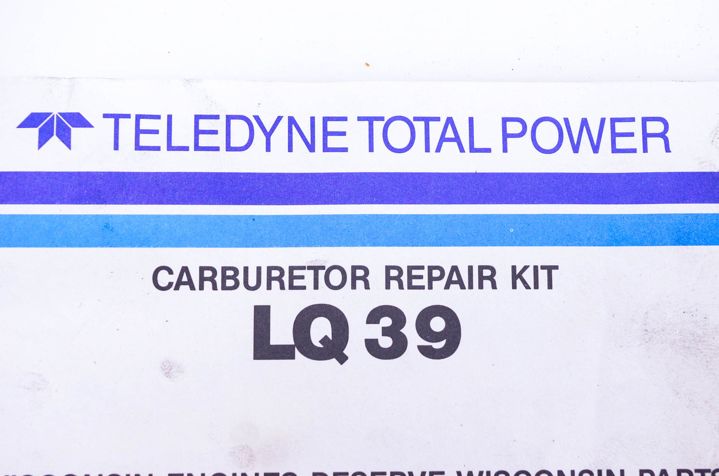 Teledyne Total Power LQ-39, LQ39 Carburetor Repair Hardware Kit NOS