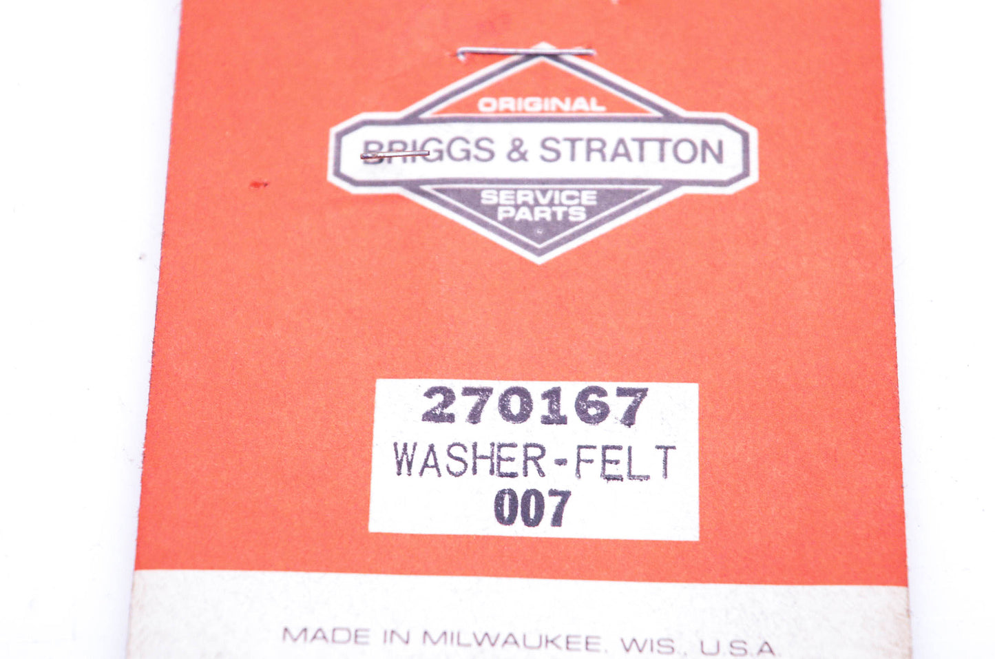 New OEM Briggs & Stratton 270167 Felt Washers Qty 2 NOS