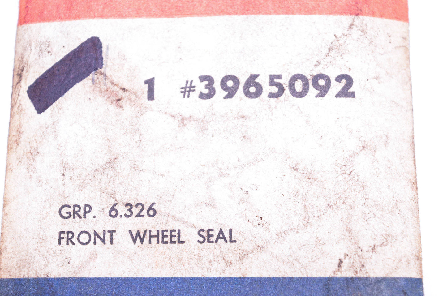 Delco 3965092 Front Wheel Seal NOS