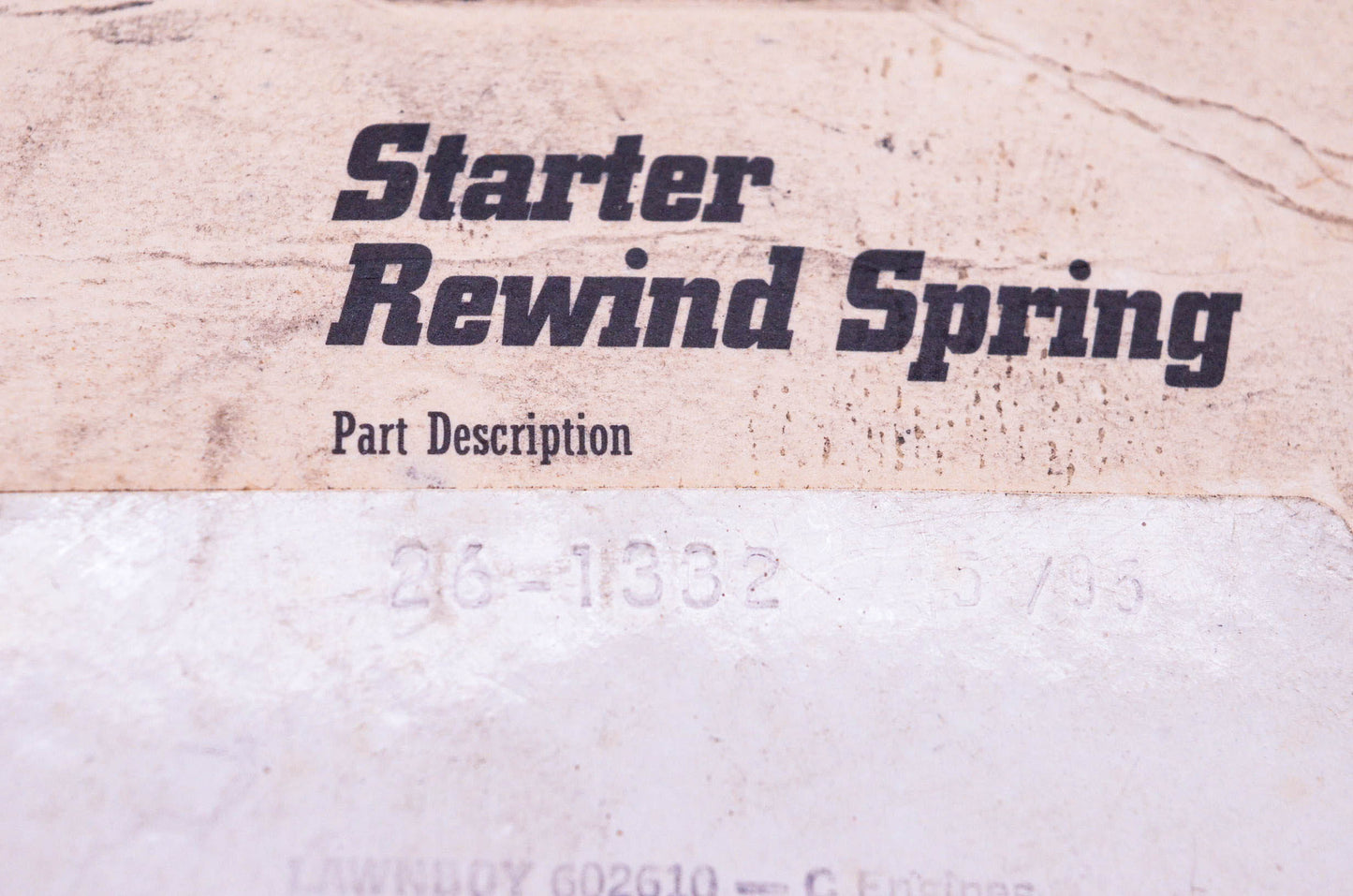 Rotary 26-1332 Recoil Starter Spring NOS