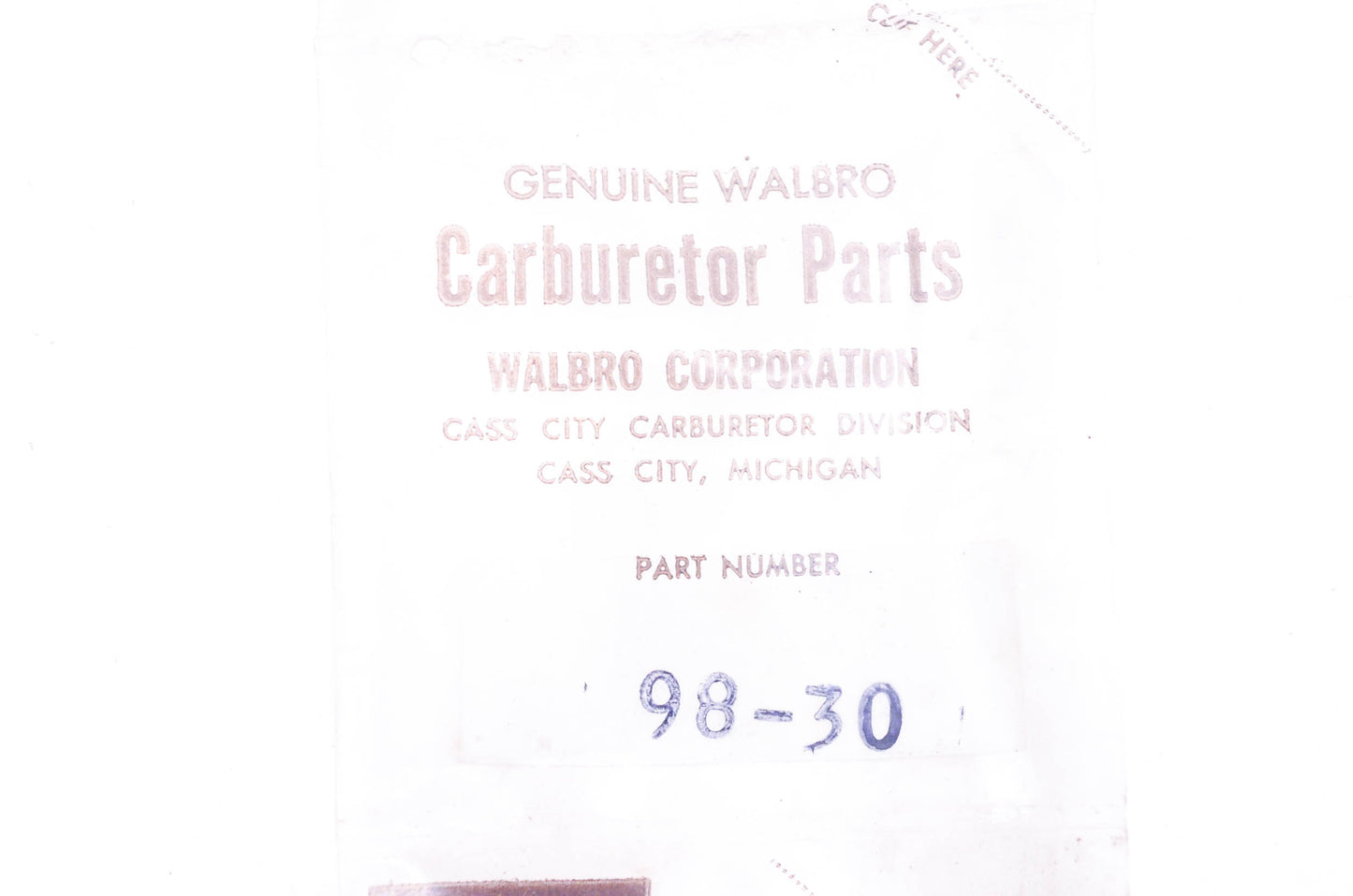 Walbro 98-30 Springs Qty 2 NOS