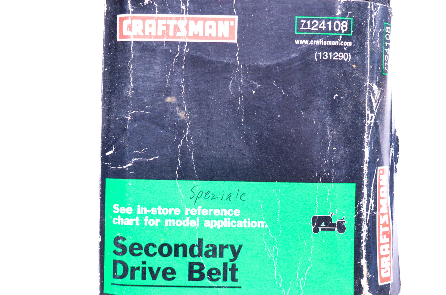 Craftsman 7124108, 131290 Secondary Drive Belt NOS
