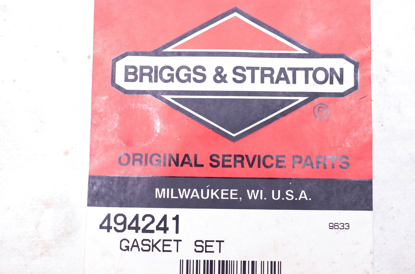 New OEM Briggs & Stratton 494241 Gasket Kit NOS