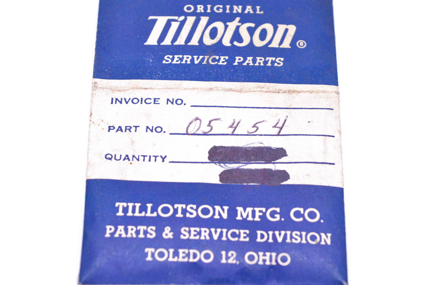 Tillotson 05454 Choke Friction Pin NOS