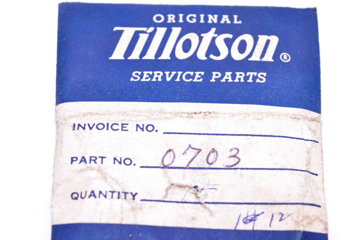 Tillotson 0703 High Speed Mixture Screw Packing Nut NOS