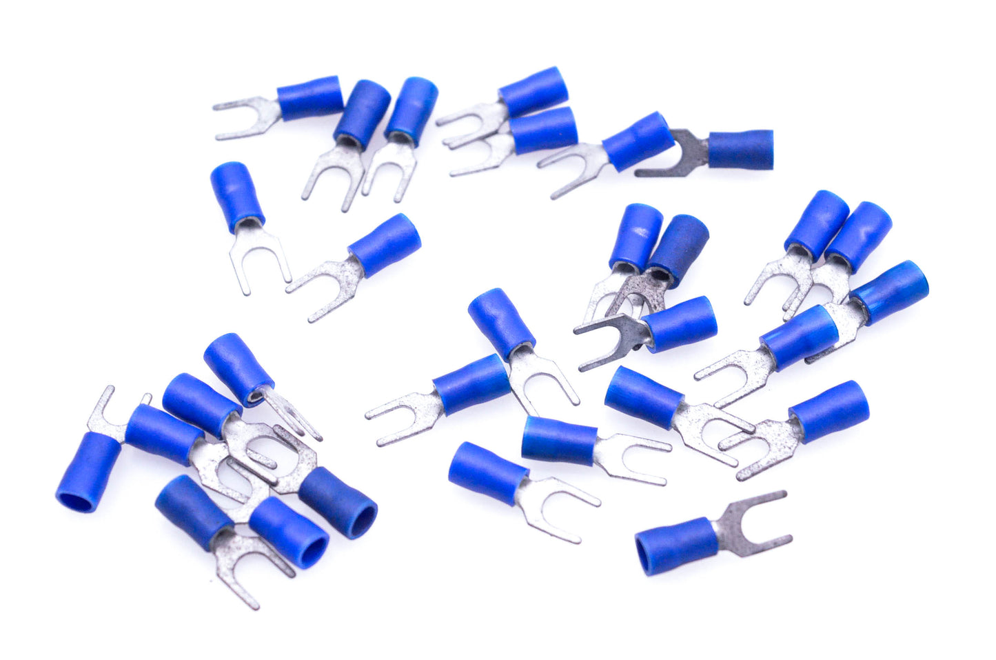 Aftermarket Blue 16-14 Fork Connectors Qty 30 NOS