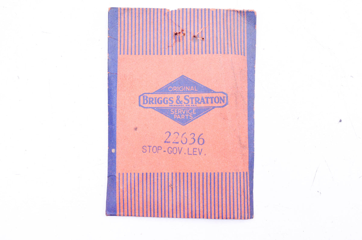 New OEM Briggs & Stratton 22636 Governor Lever Stop NOS