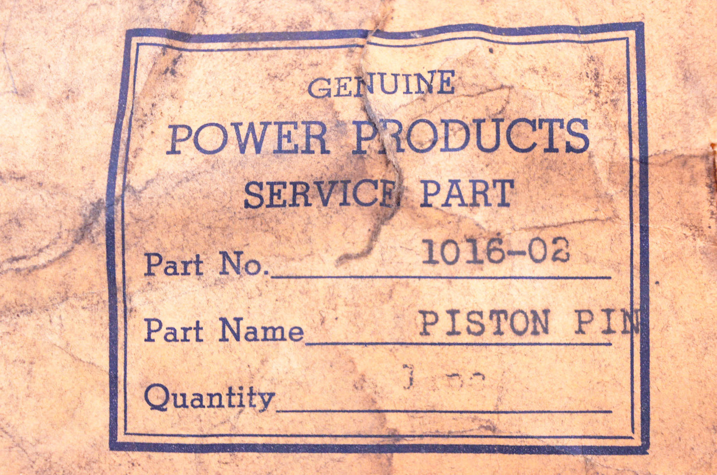 Power Products 1016-02 Piston Pin NOS
