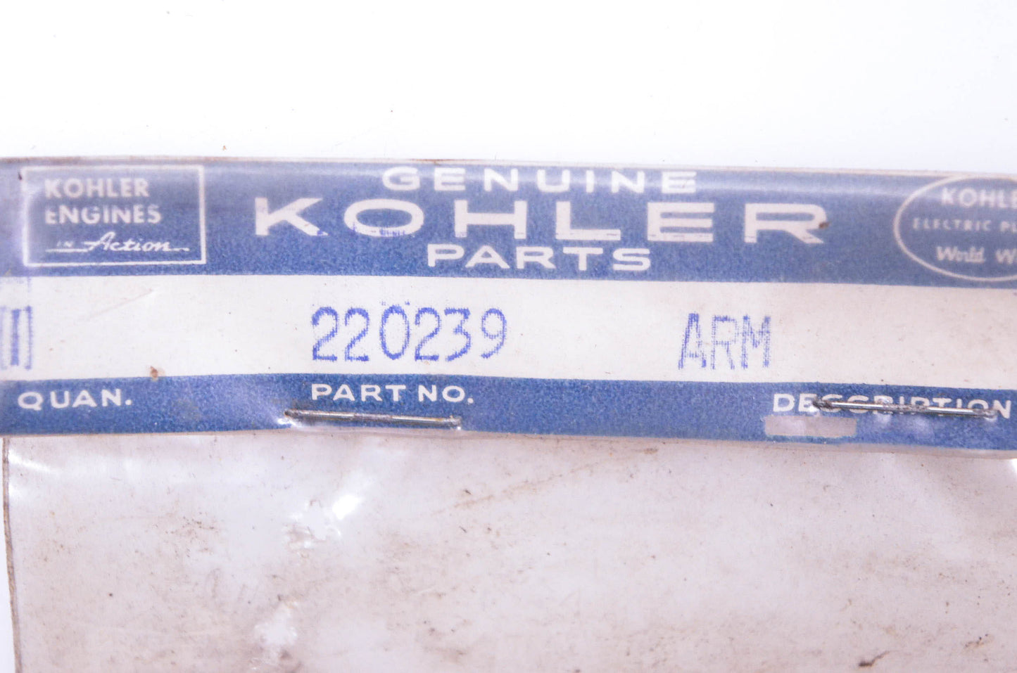 Kohler 220239 Control Arm NOS