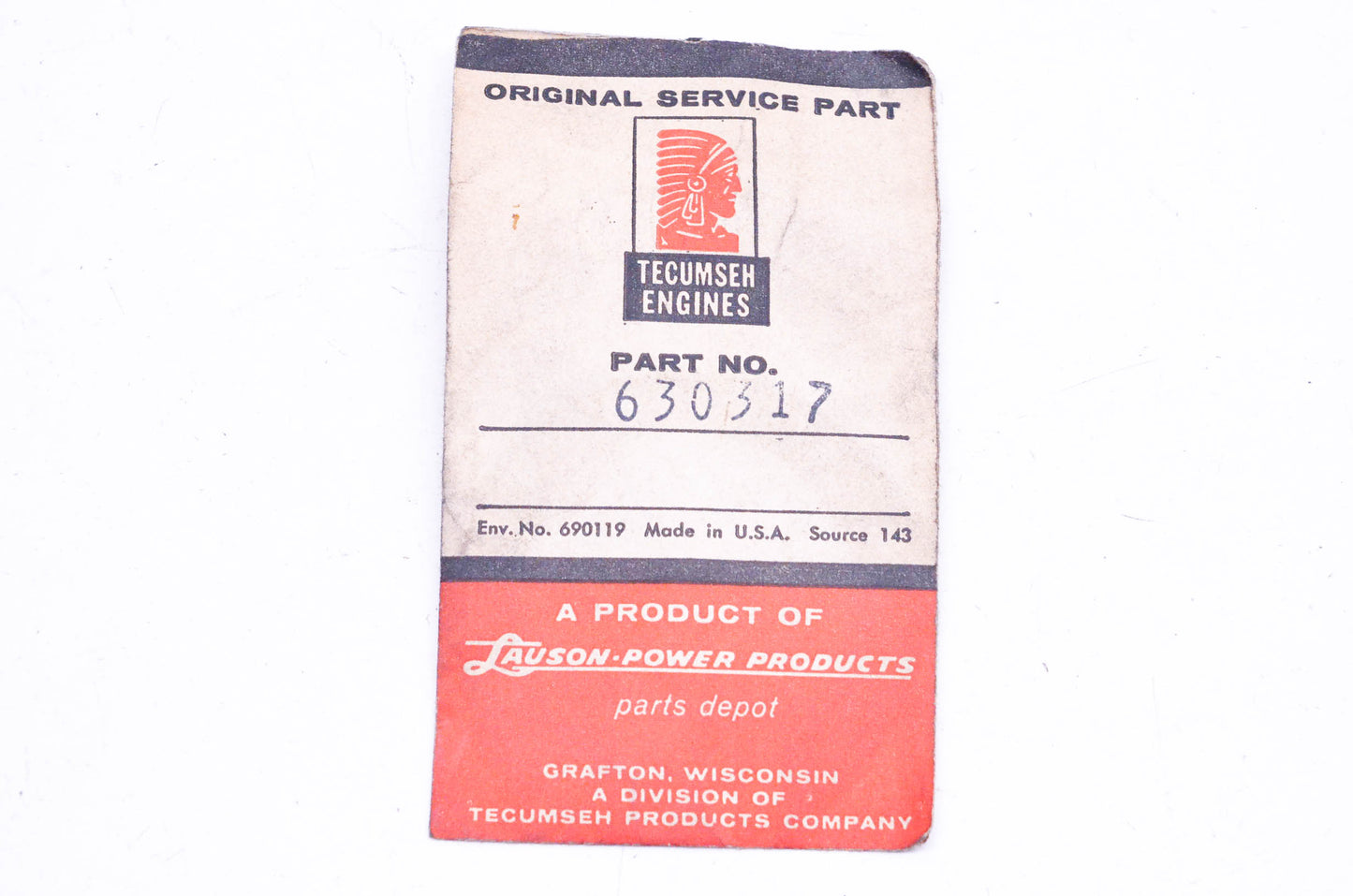 Tecumseh 630317 Gasket NOS