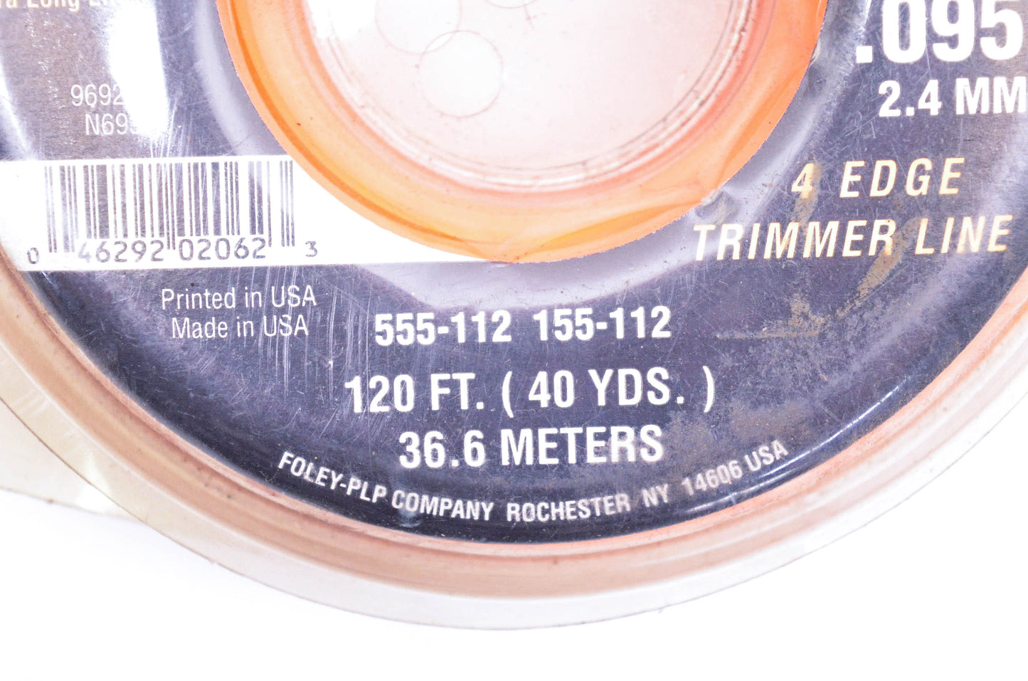 Foley-PLP 555-112, 155-112 Pro4 Trimmer Line 120' .095"/2.4mm NOS