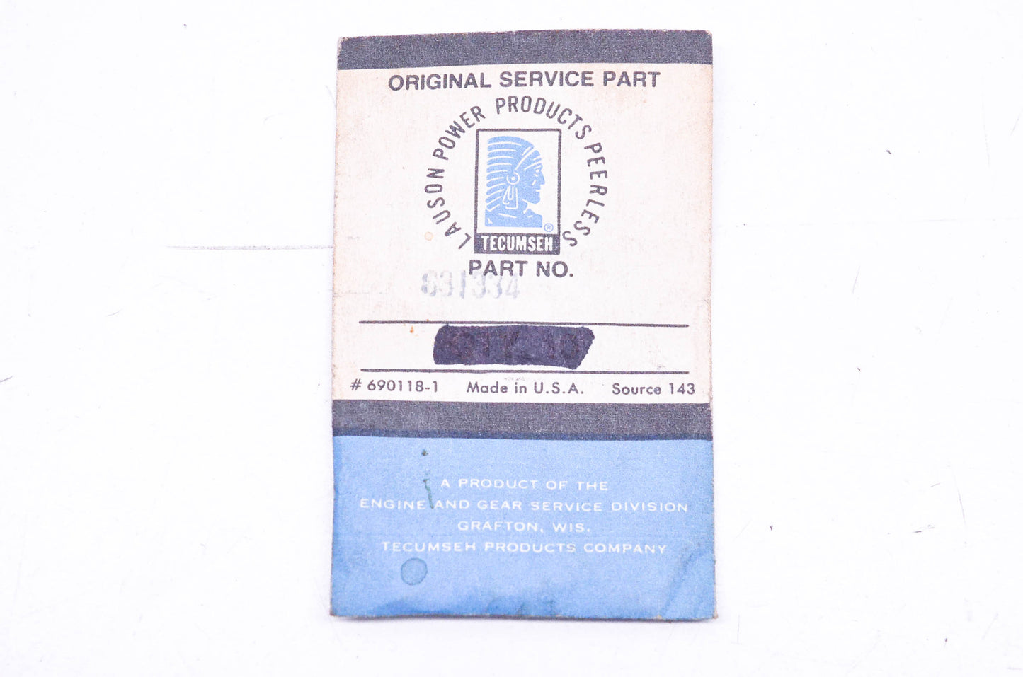 Tecumseh 631334 Washers Qty 5 NOS
