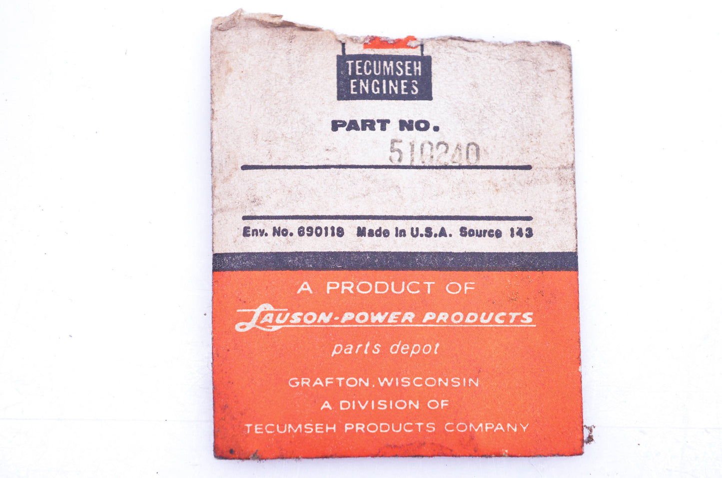 New OEM Tecumseh 510240 Gasket NOS
