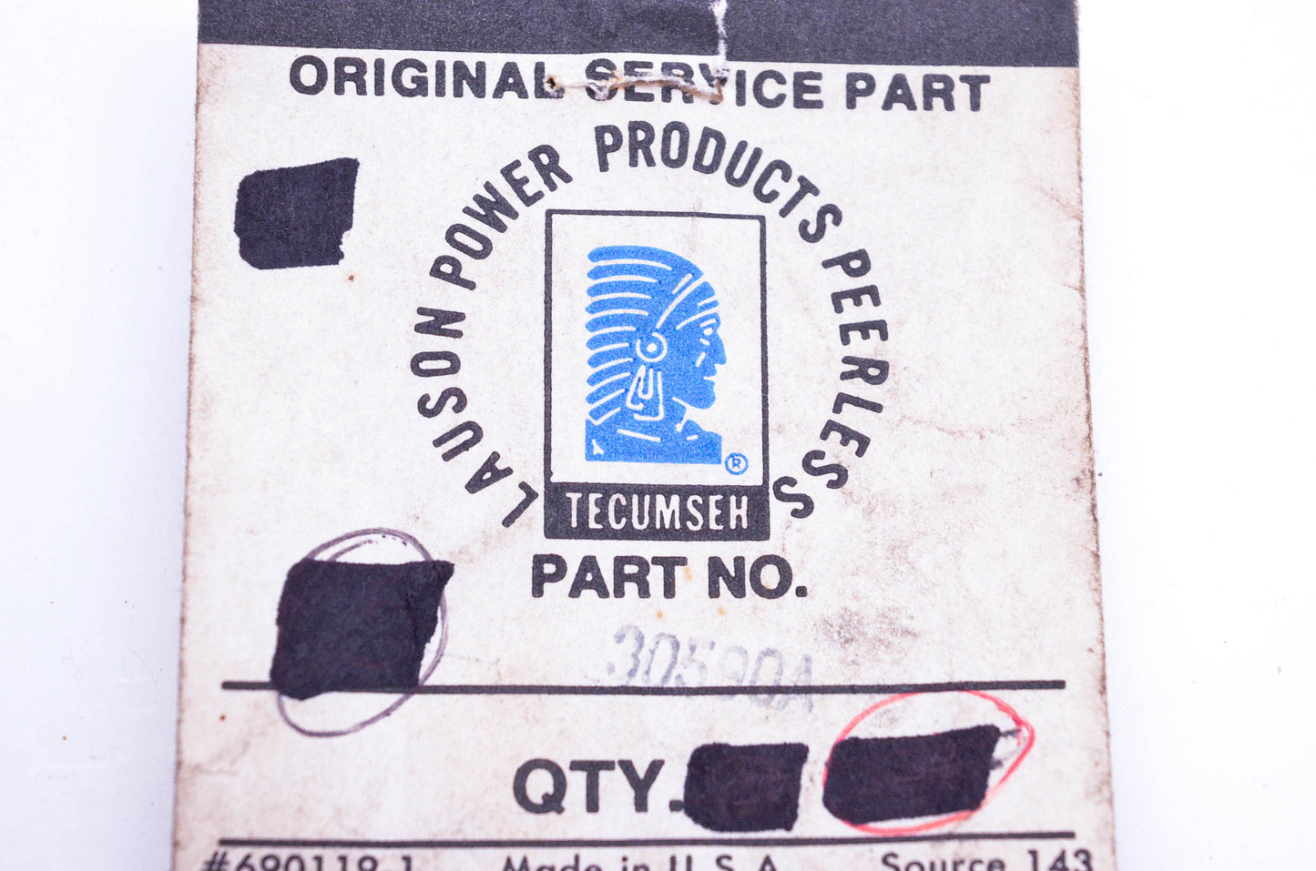 New OEM Tecumseh 30590A Washers Qty 5 NOS