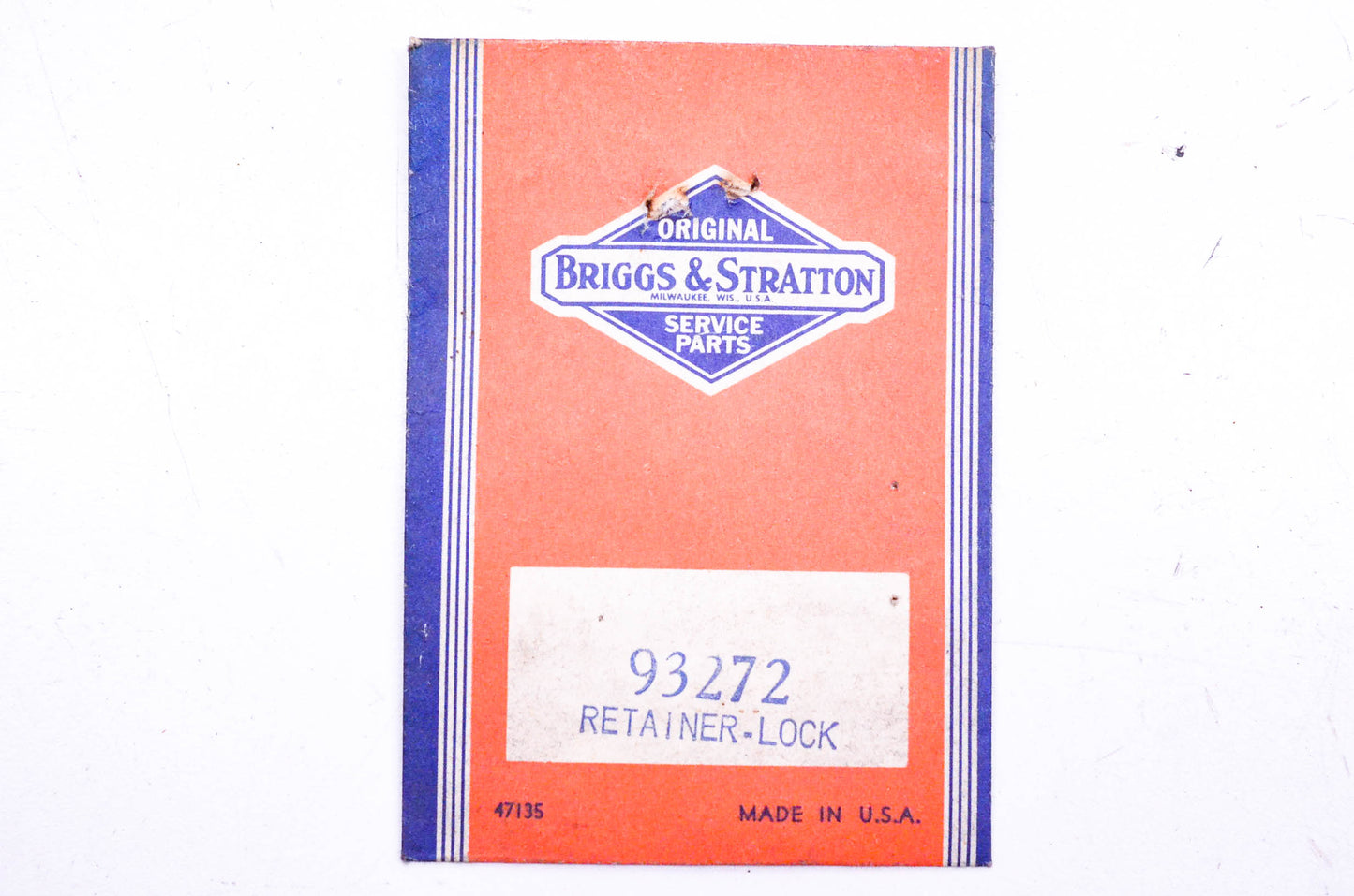 New OEM Briggs & Stratton 93272 Retainer Lock E Ring NOS