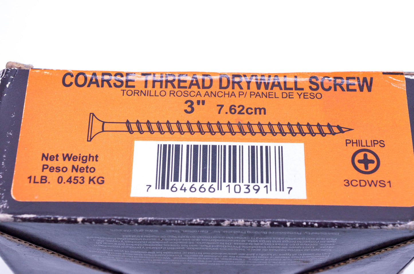 Grip Rite 3CDWS1 Course Thread 3" Drywall Screws NOS