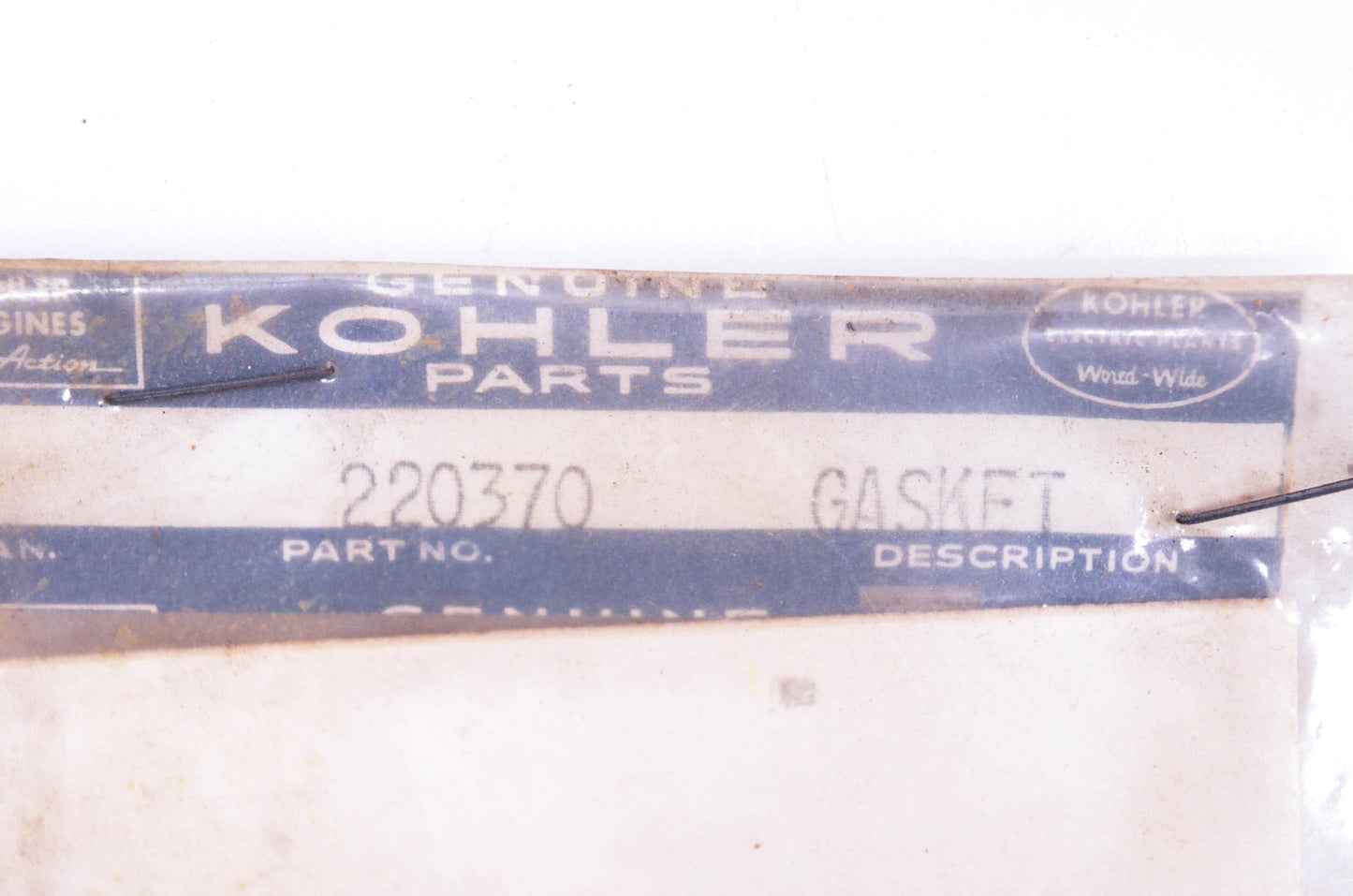Kohler 220370 Gasket NOS