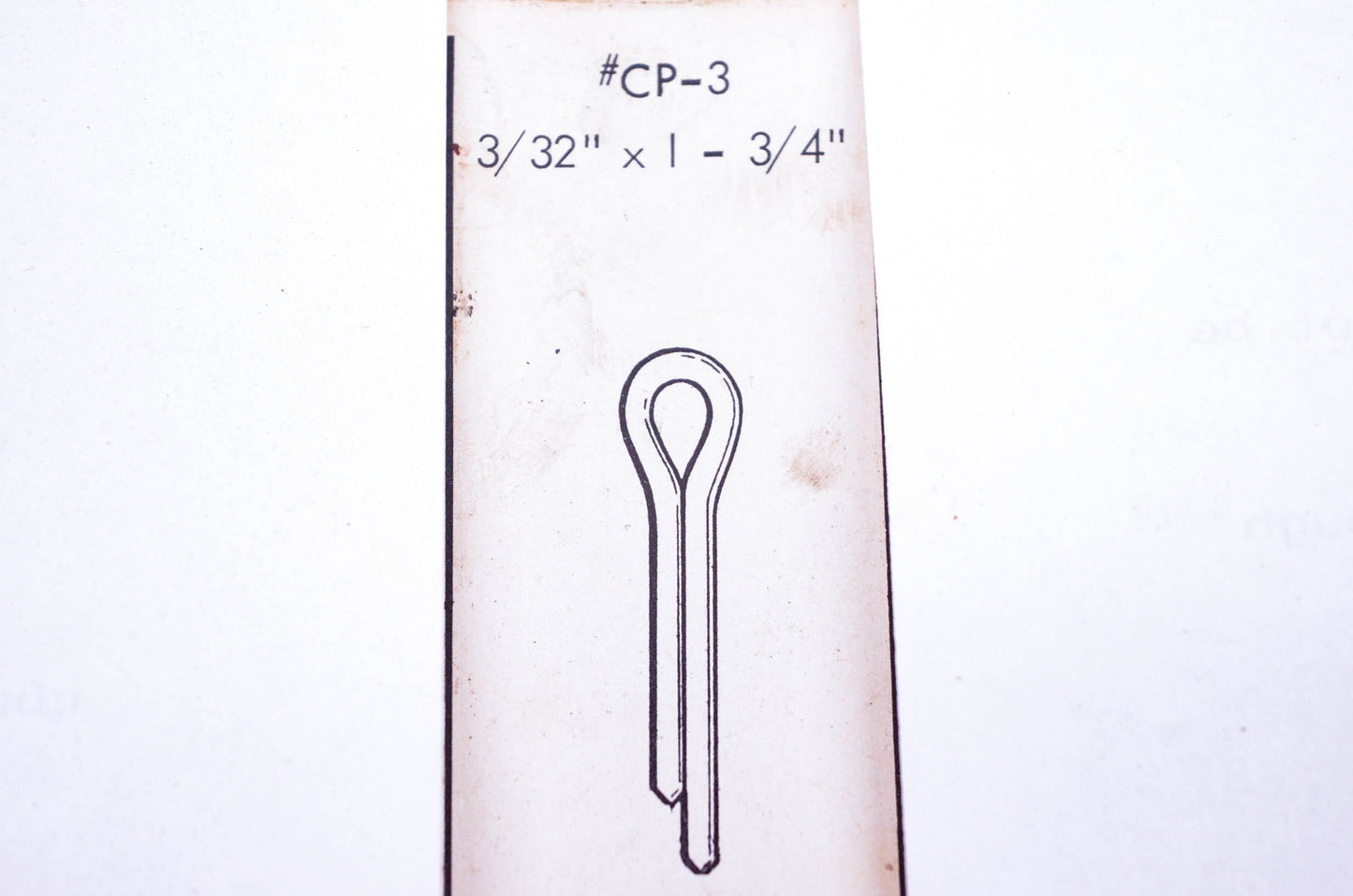 Power Lawn Mower CP-3 Cotter Pins 3/32"x1-3/4" Qty 15 NOS