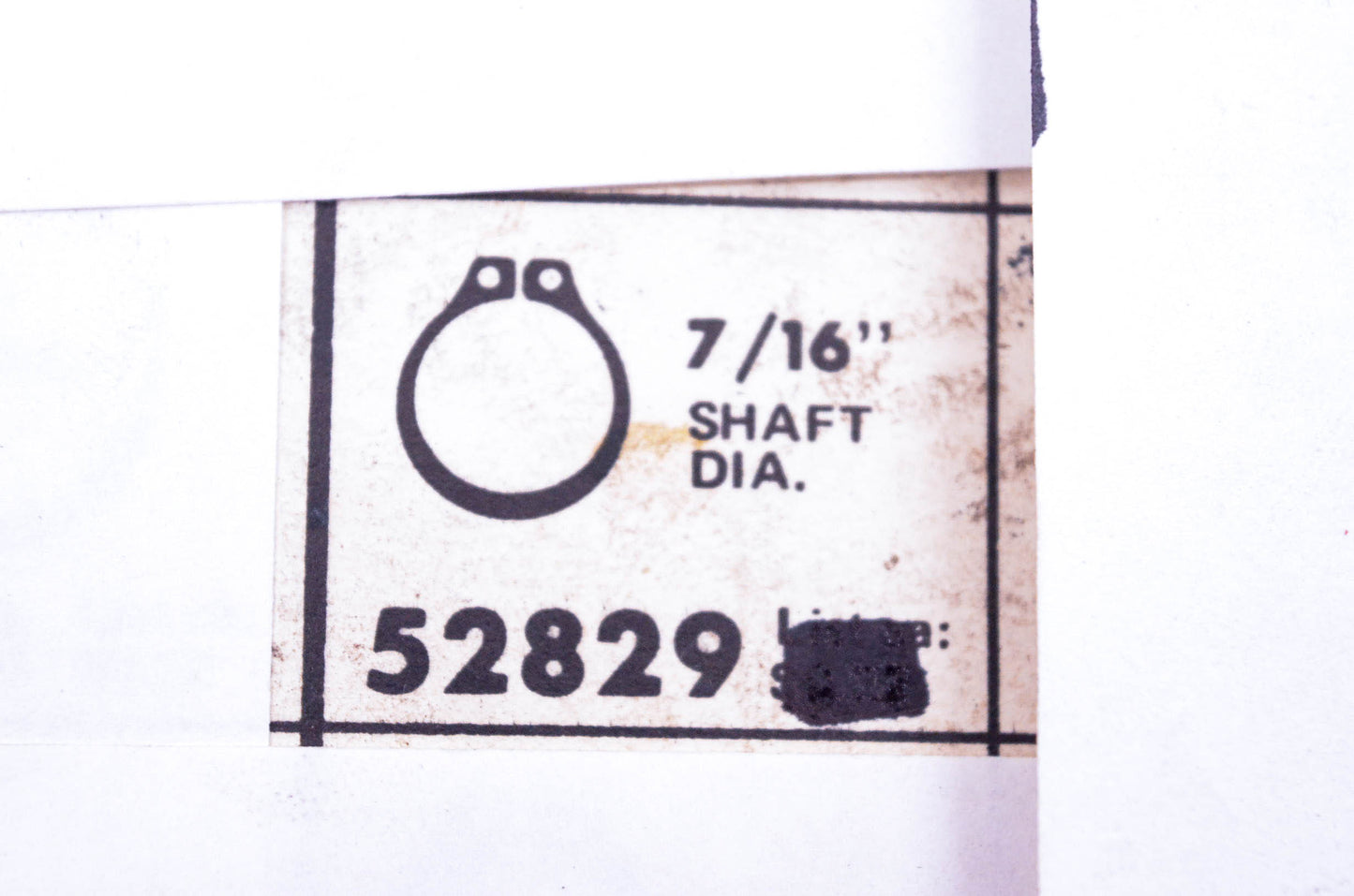 Sosmetal 52829 7/16" Retaining Rings Qty 15 NOS