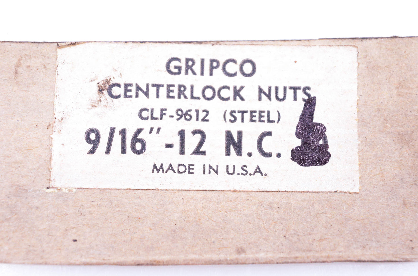 Gripco CLF-9612-K Centerlock Nuts 9/16"-12 Qty 2 NOS