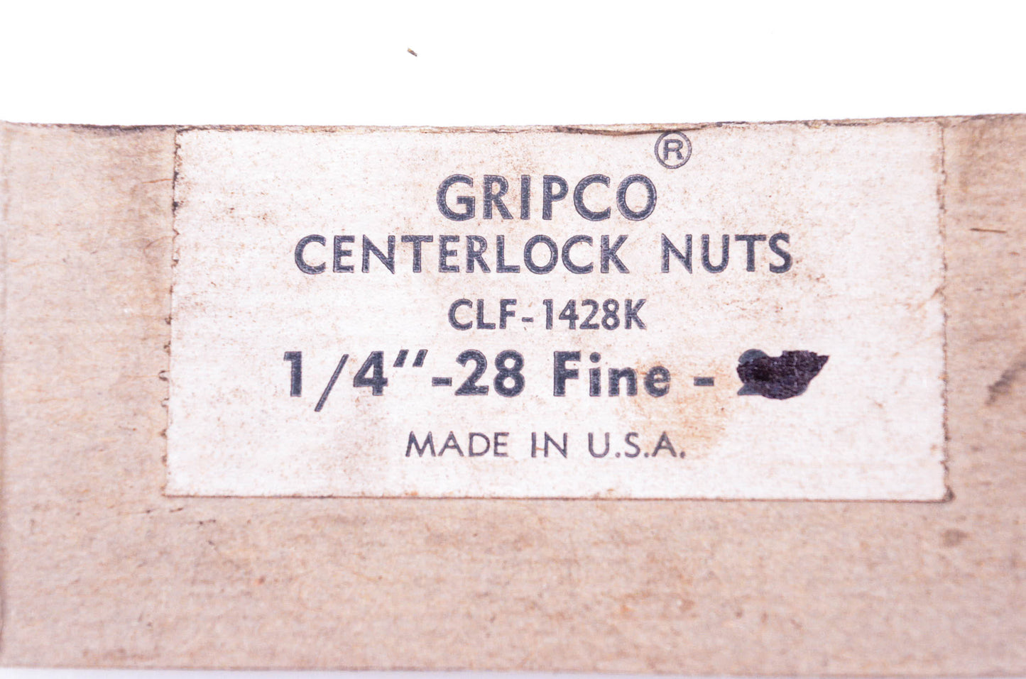 Gripco CLF-1428-K Centerlock Nuts 1/4"-28 Fine Thread Qty 18 NOS