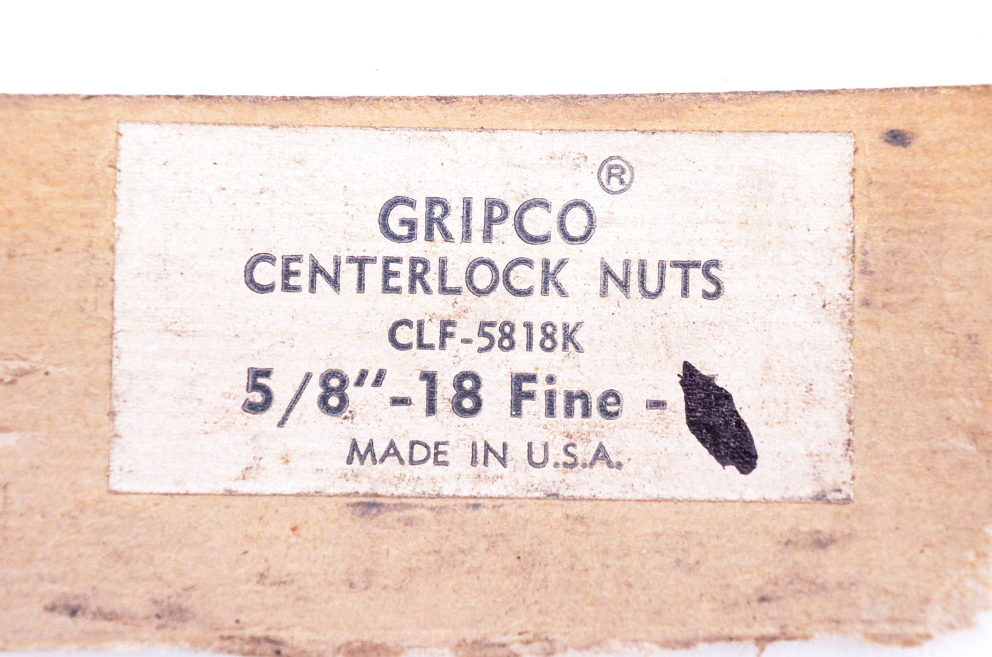 Gripco CLF-5818-K Centerlock Nuts 5/8"-18 Fine Thread Qty 7 NOS
