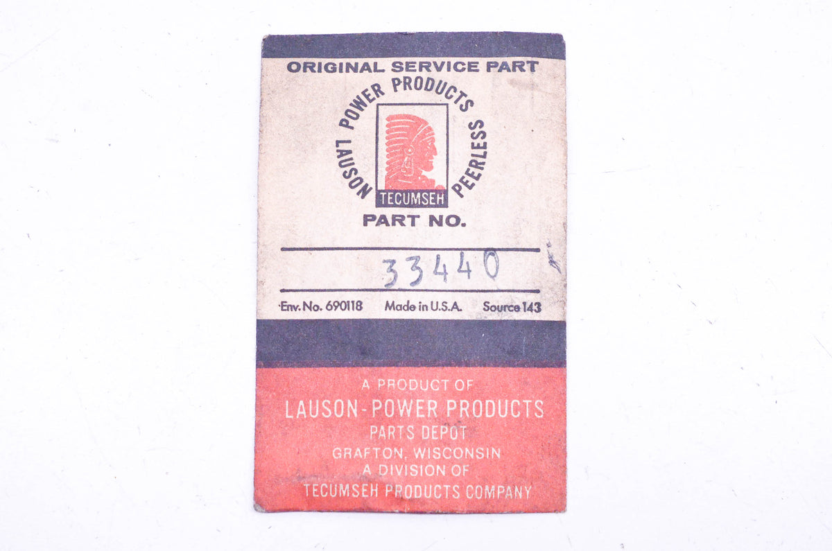 Tecumseh 33440 Brush Spring NOS