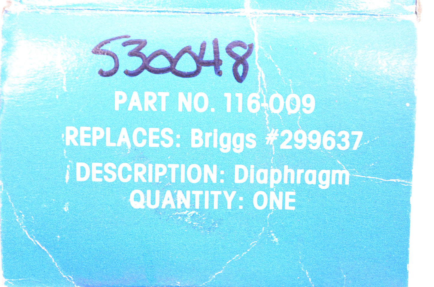 Foley-PLP 116-009, 530048, 299637 Diaphragm Kit NOS