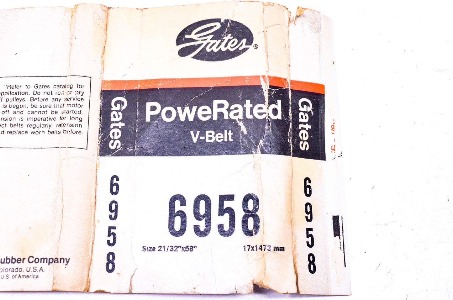 Gates 6958 Drive V Belt NOS