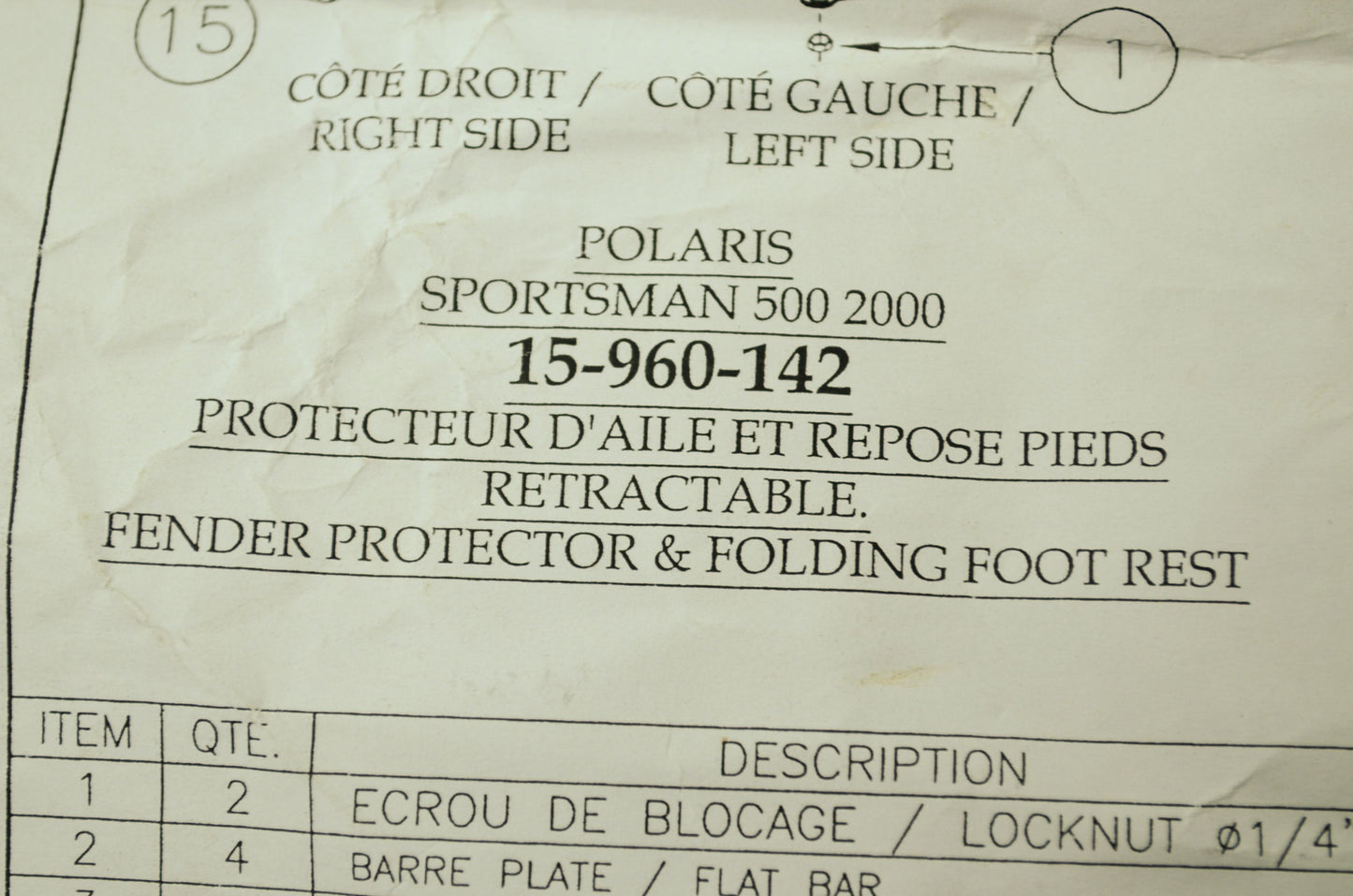 Fender Protector Kit NOS