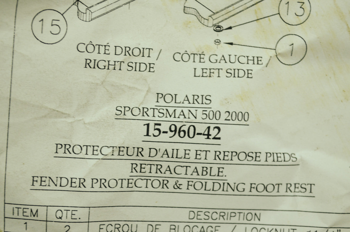 Fender Protector Kit NOS
